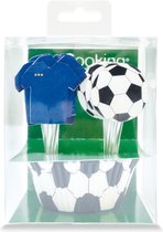 ScrapCooking - Baking Cups & Toppers - Voetbal - Set/24