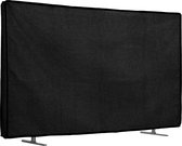kwmobile stoffen beschermhoes voor TV - geschikt voor 43" TV - Afdekhoes van linnen - In zwart