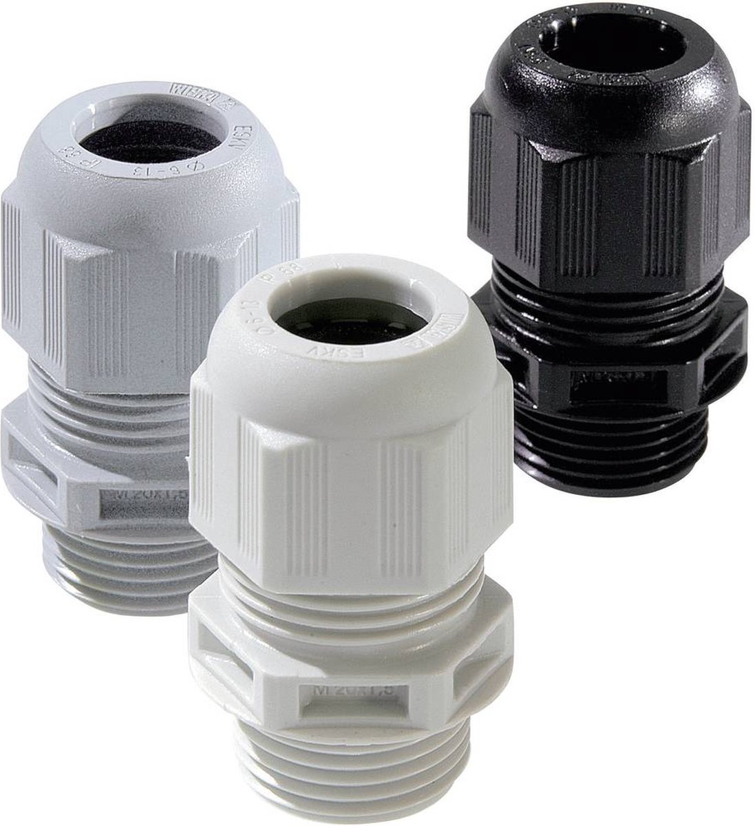 Wiska 10066503 Wartel M25 Polyamide Zwart (RAL 9005) 50 stuk(s)