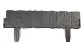 PlasticForte Flexibele borderrand/hekje - 57 cm - grijs - kunststof