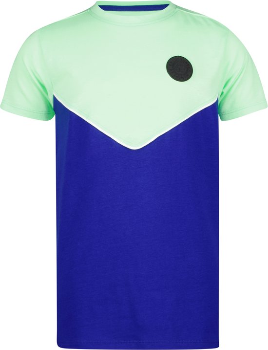 4PRESIDENT T-shirt jongens - Colour Block Green - Maat 152