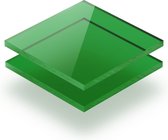 Plexiglas plaat 5 mm dik - 60 x 50 cm - Getint Groen