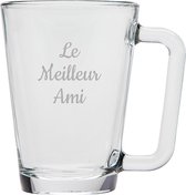 Theeglas gegraveerd - 26cl - Le Meilleur Ami