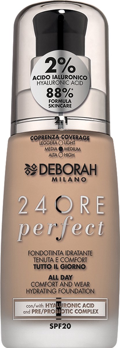 Deborah Milano 24ore Perfect 30 ml Pompslang Vloeistof 2.1 Vanilla