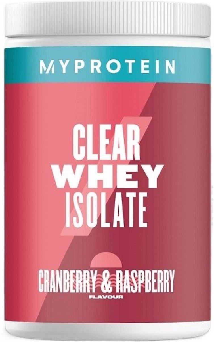Goedkoopste Clear Whey Isolate - 488g - 20 servings - Cranberry & Raspberry smaak - Verfrissende Proteïne Shake - MyProtein