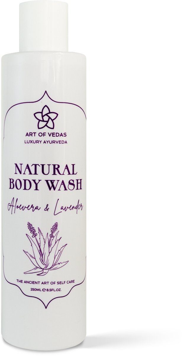 Art of Vedas - Natural Body Wash - Aloevera & Lavender - Ayurvedische - 100% Natural - Vegan
