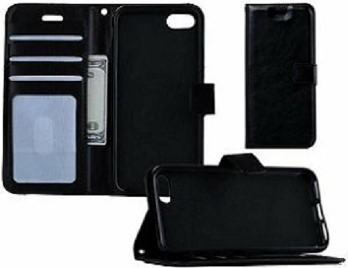 iPhone SE 2020 Hoesje Met Pasjeshouder Bookcase Zwart