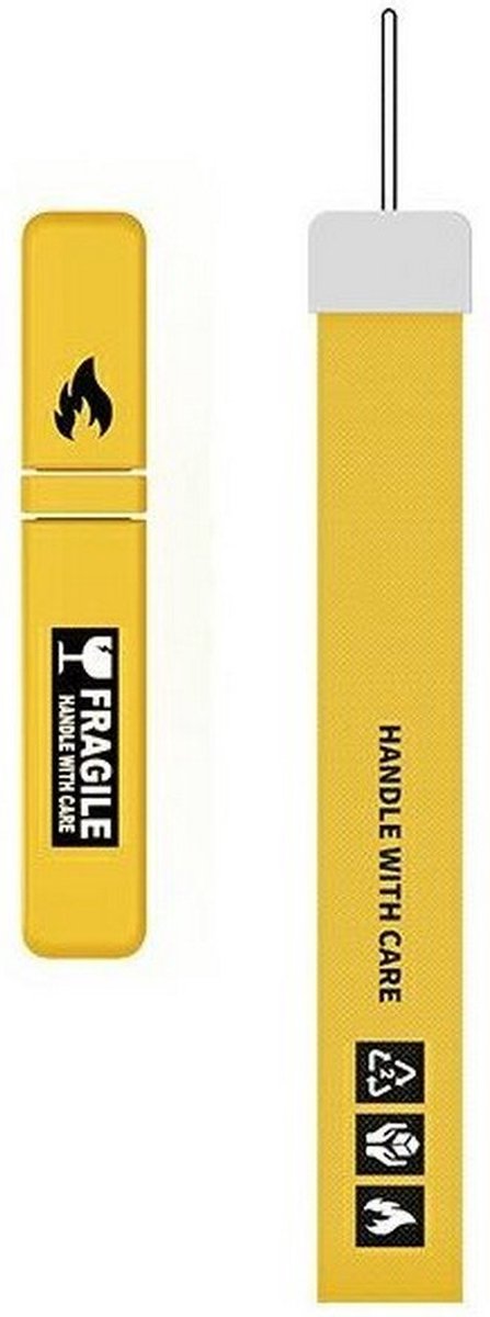 Fragile Design Stand met Strap voor Protective Standing Cover - Oranje/Bruin
