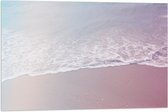 Vlag - Regenboog Gloed over Zee - 75x50 cm Foto op Polyester Vlag