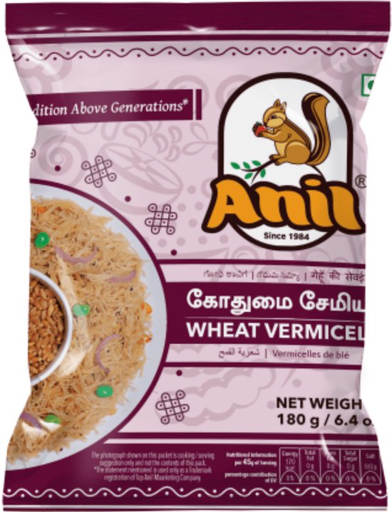 Anil - Tarwe Vermicelli - Wheat Vermicelli - 3x 180 g