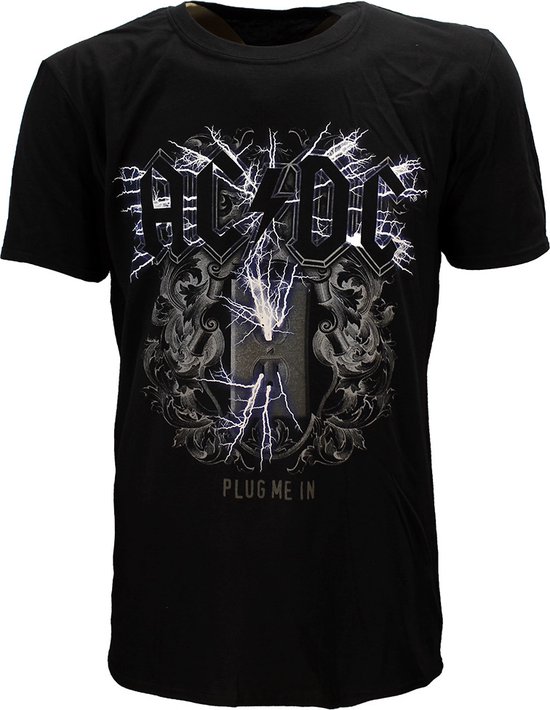 AC/DC Electric Plug Me In T-Shirt - Officiële Merchandise