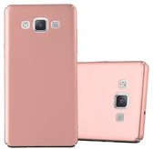 Cadorabo Hoesje voor Samsung Galaxy A5 2015 in METAAL ROSE GOUD - Hard Case Cover beschermhoes in metaal look tegen krassen en stoten
