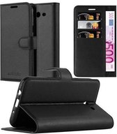 Cadorabo Hoesje geschikt voor Samsung Galaxy J5 2017 US Version in PHANTOM ZWART - Beschermhoes met magnetische sluiting, standfunctie en kaartvakje Book Case Cover Etui