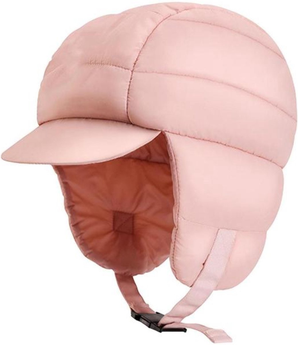 Trapper Hat - wintermuts voor dames, pilotenmuts met oorkleppen, winddichte skimuts, outdoor-activiteiten, warme fietsmuts voor koud weer buiten, beige, Beige