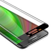 Protecteur d'écran Cadorabo pour Samsung Galaxy S6 EDGE Film d'armure plein écran Film de protection en TRANSPARENT avec NOIR - Verre de protection d'écran trempé (trempé) en dureté 9H avec 3D Touch