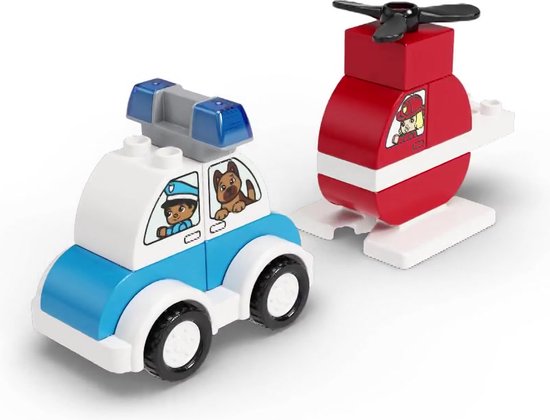 LEGO DUPLO Brandweerhelikopter en Politiewagen - 10957 | bol.com