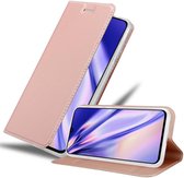 Cadorabo Hoesje geschikt voor Samsung Galaxy A90 5G in CLASSY ROSE GOUD - Beschermhoes met magnetische sluiting, standfunctie en kaartvakje Book Case Cover Etui