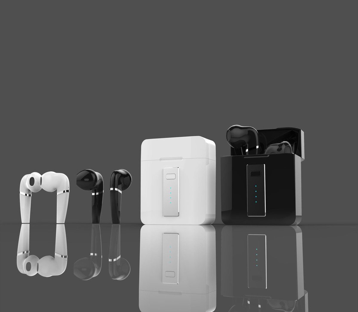MF-03 Bluetooth oordopjes EarPods draadloos kraakhelder geluid Kleur Wit