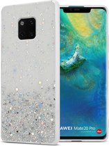 Cadorabo Hoesje geschikt voor Huawei MATE 20 PRO in Transparant met Glitter - Beschermhoes van flexibel TPU silicone met fonkelende glitters Case Cover Etui