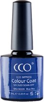 CCO Shellac - Gel Nagellak - kleur Blue Sky 92229 - Blauw - Dekkende kleur - 7.3ml - Vegan