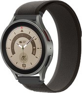 Bandje Voor Huawei Nylon Trail Band - Zwart Grijs - Maat: 20mm - Horlogebandje, Armband