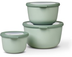 Mepal - Multikom Cirqula vershouddoos set - 500 + 1000 + 2000 ml - Rond - Nordic sage