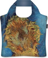 Ecozz - Vincent van Gogh - Zonnebloemen 1887 - Sunflowers 1887 - 100% gerecycled (rPet) – Öko-Tex - Voorzien van rits - Afsluitbaar - Opvouwbare boodschappentas - Waterresistant – Shopper - Eco-vriendelijk - Duurzaam