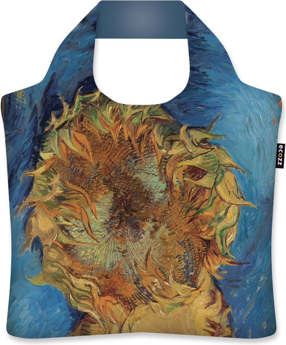 Ecozz tas - Sunflowers 1887 - Vincent van Gogh - met rits - 46x41 cm