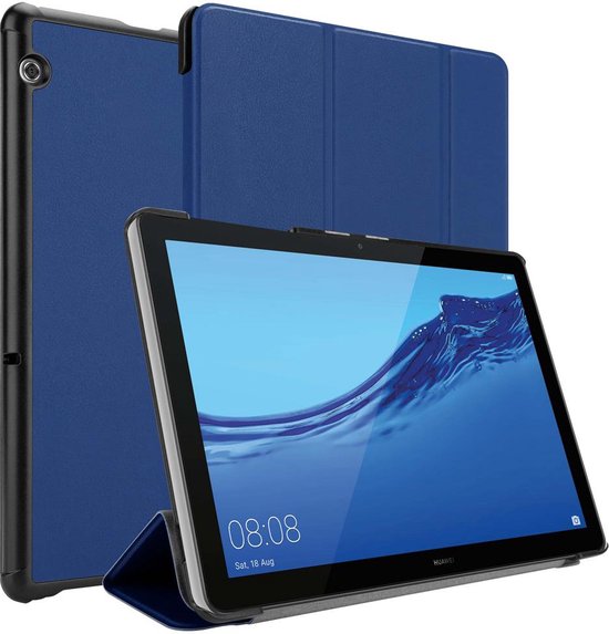 Cadorabo Housse pour tablette Huawei MediaPad T5 10 (10.1 Zoll) en JERSEY  BLEU FONCÉ -... | bol