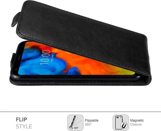 Étui Cadorabo pour LG Q STYLUS dans BLACK NIGHT - Housse de protection au design rabattable avec fermeture magnétique