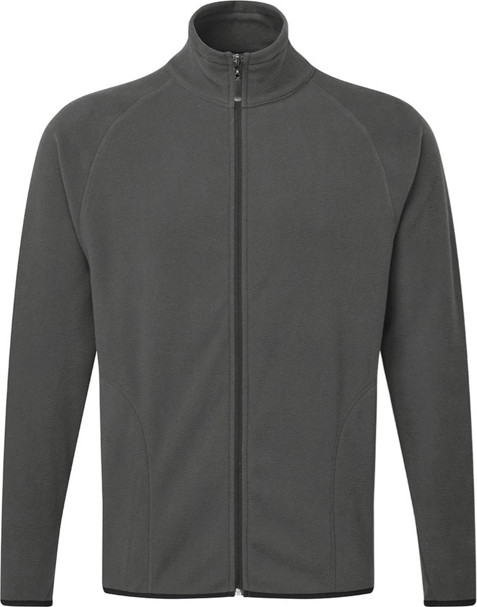 Charcoal micro-fleece met rits en opstaande kraag model Signature Tagless merk SG 3XL Grijs