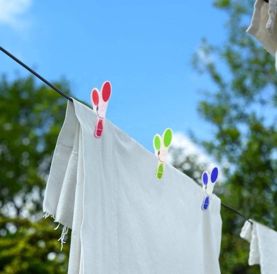 Borvat® | Épingles à linge | 20 pièces | Corde à linge | Cheville | Coloré