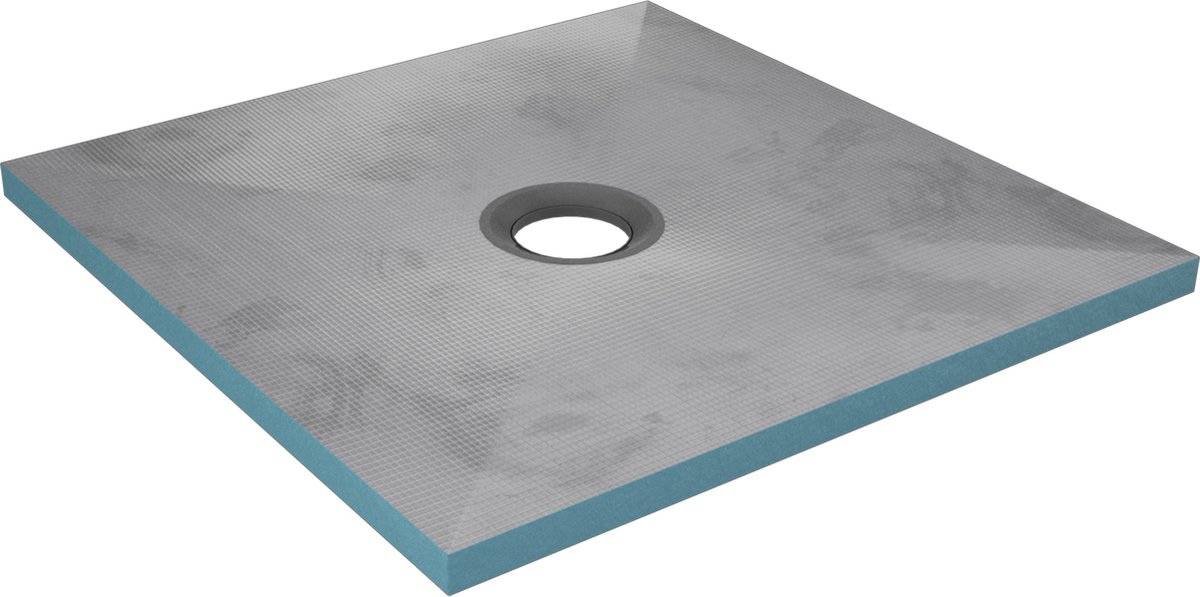 Bac receveur de douche à carreler 90x90cm recoupable sur mesure pour douche à l'italienne