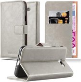 Cadorabo Hoesje geschikt voor Samsung Galaxy J5 2017 US Version in CAPPUCCINO BRUIN - Beschermhoes met magnetische sluiting, standfunctie en kaartvakje Book Case Cover Etui