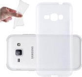 Cadorabo Hoesje geschikt voor Samsung Galaxy TREND 3 in VOLLEDIG TRANSPARANT - Beschermhoes gemaakt van flexibel TPU Silicone Case Cover