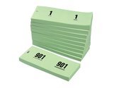 Nummerblok 42x105mm nummering 1-1000 groen 10stuk | Doos a 10 stuk | 10 stuks