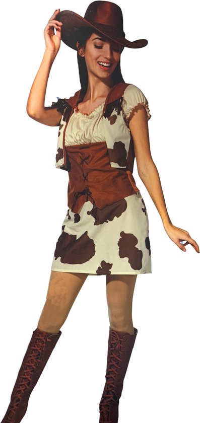 Cowboy Hoed Wilbers & Wilbers - Cowboy & Cowgirl Kostuum - Kleine Schrik Van Het Wilde Westen Costume Women