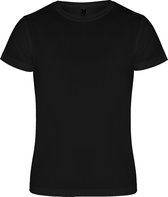 Zwart unisex sportshirt korte mouwen Camimera merk Roly maat XL