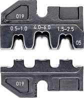 Knipex 97 49 05 Insert à sertir Connecteurs à extrémité ouverte non isolés Convient pour (pinces) 2,8 / 6,3 mm de largeur de connecteur 0,5 à 6 mm² Convient pour la marque Knipex 97 43