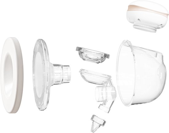 Youha - Elektrische borstkolf dubbelzijdig - The NEXT - handfree kolven - makkelijk kolfapparaat - BPA-vrij - dubbele borstkolven - 240ML cups Moedermelk - LED scherm - draadloze kolf - Maat 24mm - breast pump - Inclusief E-book over borstvoeding! van Youha — afbeelding 3