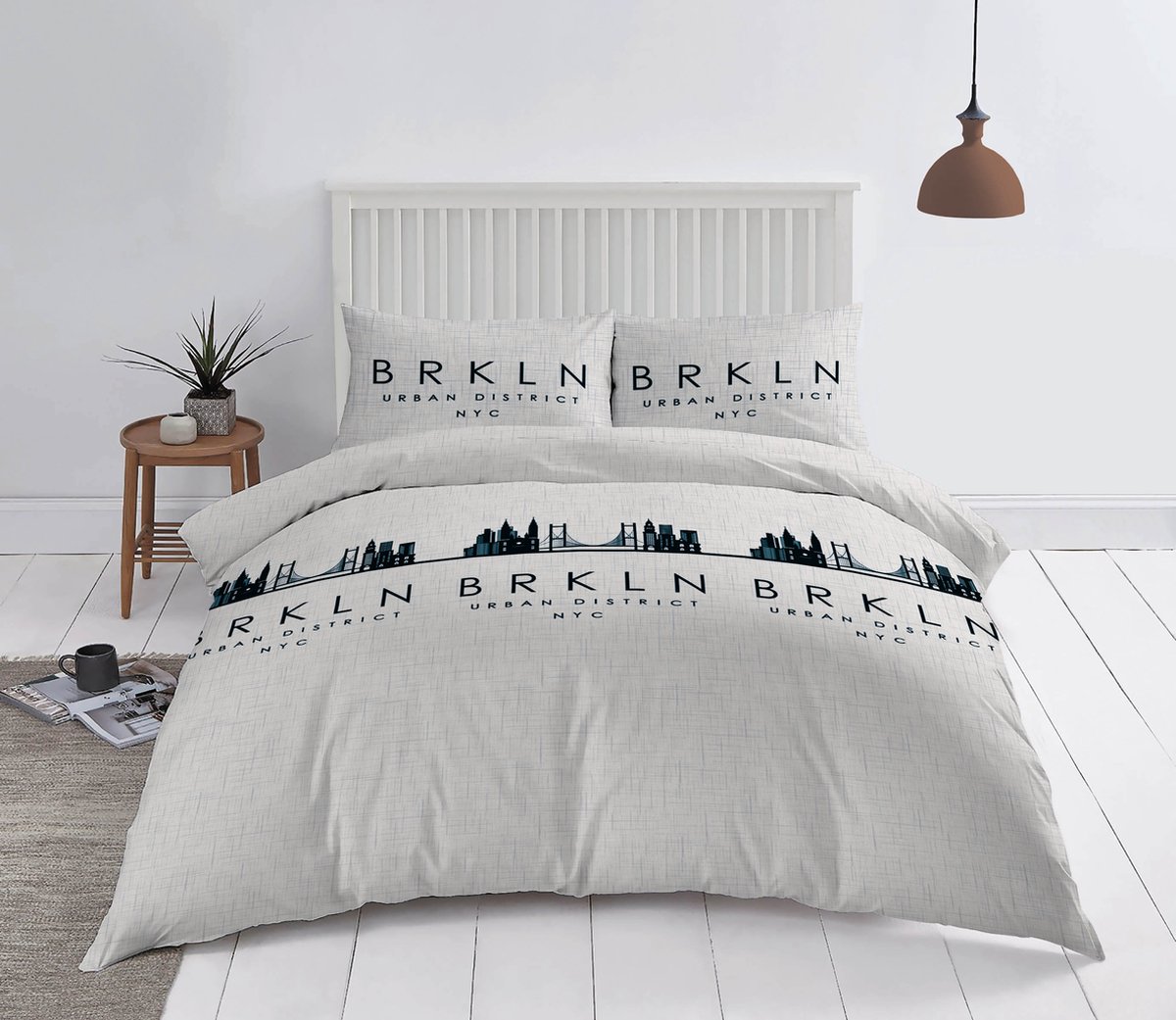 Zydante Dekbedovertrek - Cotton Rich Collection - Brooklyn - Grijs / 200x200