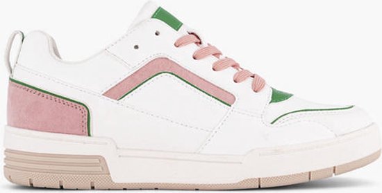 oxmox Witte retro sneaker roze - Maat 37