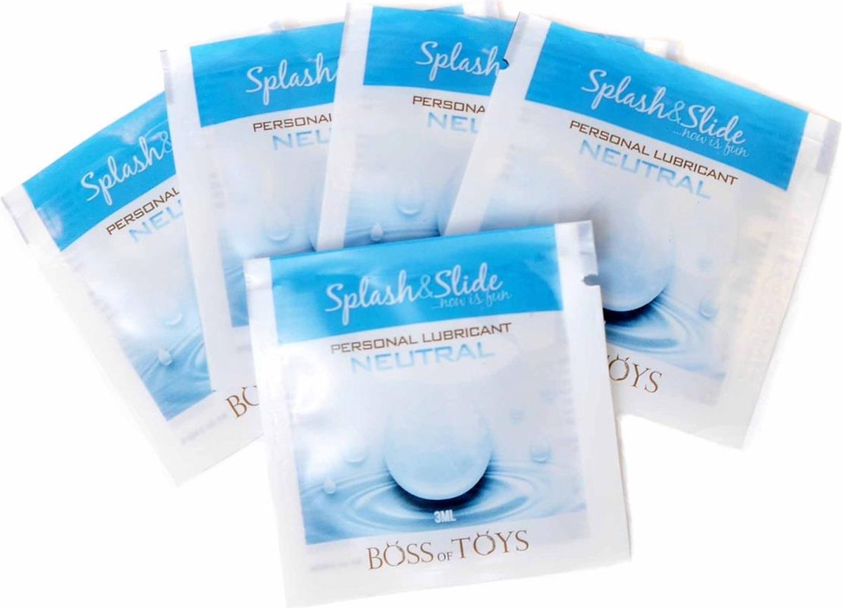 Bossoftoys Glijmiddel Waterbasis 5 Pack X 3 Ml - Verpakking van 3 ML - voor 1 sexbeurt
