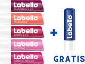 Labello Fruity Shine Lip Balm Collection 5 + 1 Offert