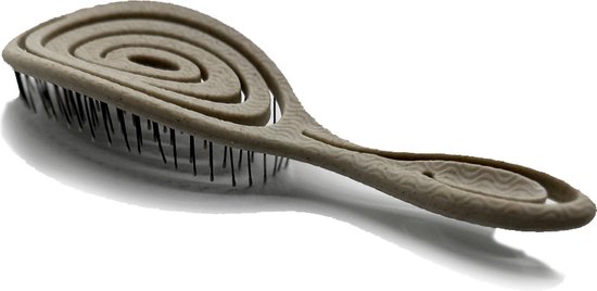 Brosse à cheveux MyHairbrush - Peignage indolore - Brosse anti-nœuds - Climat neutre - Soins - Brosse de Massage - Beige