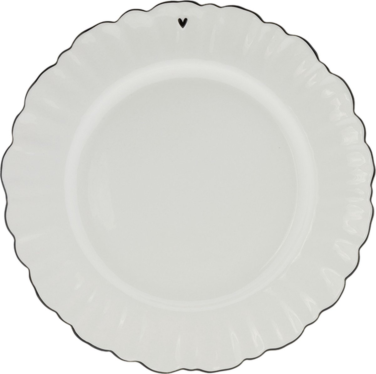 Bastion Collection - Dinerbord - Ruffle zwart