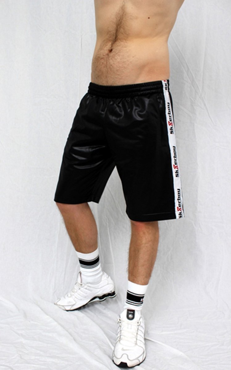 Sk8erboy glanzende shorts - zwart medium