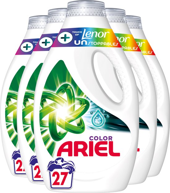 Ariel Lessive Liquide - 39 Lavages - +Touche de Lenor Unstoppables Couleur