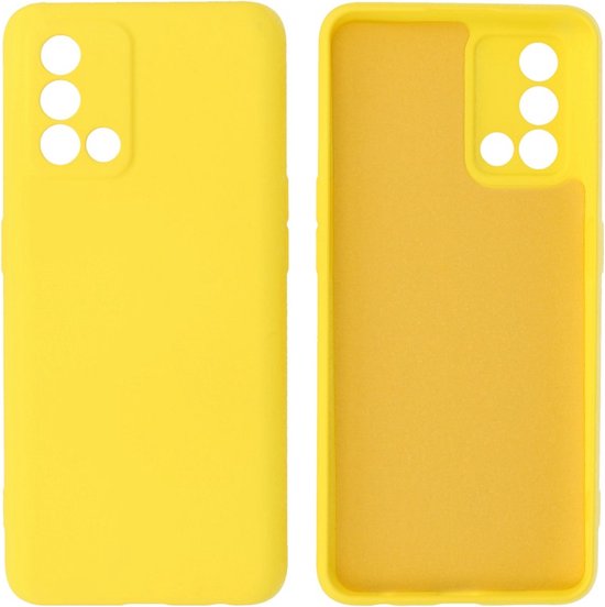 Coque Oppo A74 4G - 2,0 mm d'épaisseur Fashion arrière pour téléphone tendance - Coque en Siliconen - Jaune