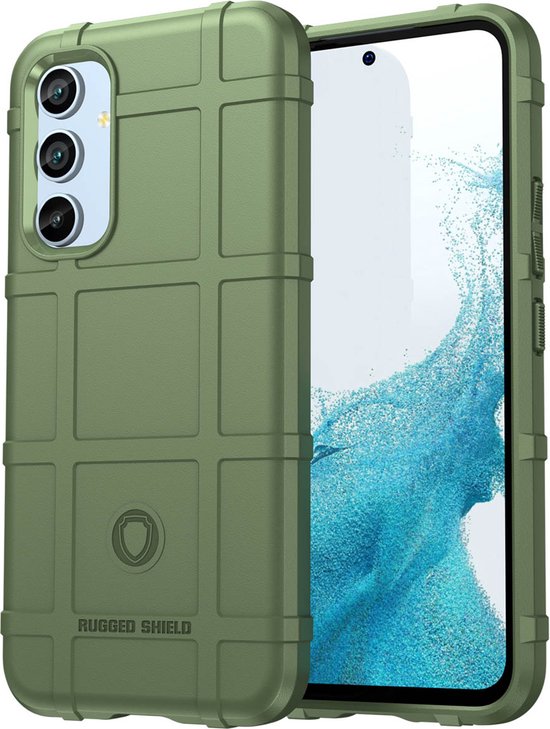 iMoshion Hoesje Geschikt voor Samsung Galaxy A54 (5G) Hoesje Siliconen - iMoshion Rugged Shield Backcover - Groen